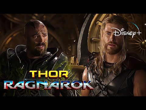 Thor: Ragnarok | Thor Arrives Back On Asgard - Finds Skurge Scene | Disney+ [2017]