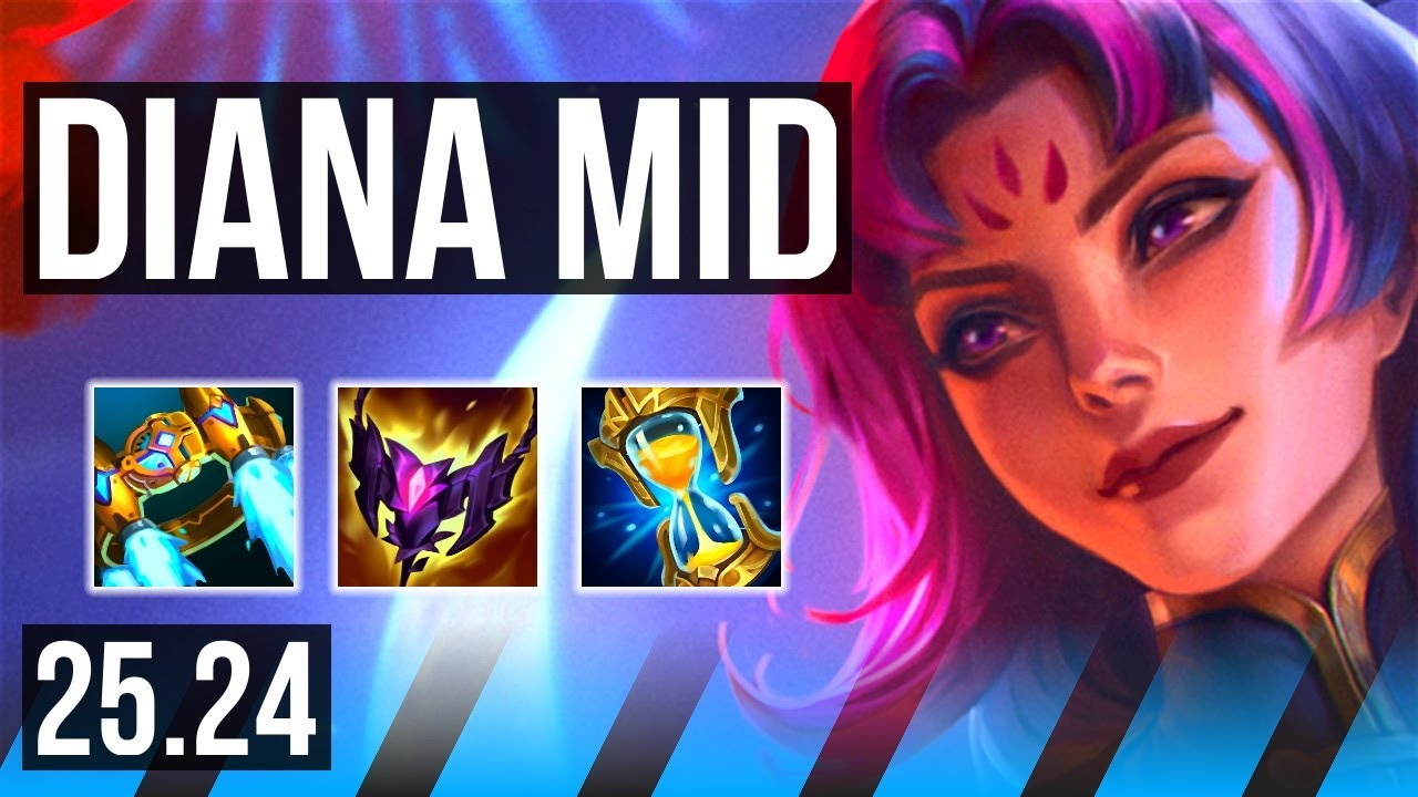 DIANA vs DARIUS (MID) | EUW Diamond | 25.24