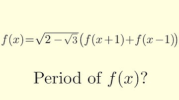 Een periodieke functionele vergelijking