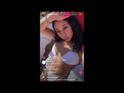 Jaden Newman at a pool party in her Bikini | IG LIVE (5/14/23) - YouTube