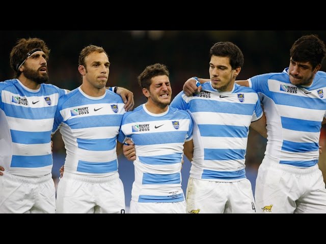 Tears as Los Pumas sing the national anthem - YouTube