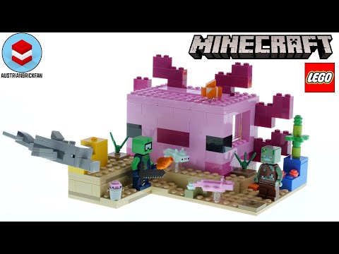 LEGO Minecraft 21247 The Axolotl House - LEGO Speed Build Review