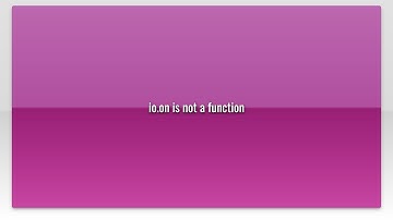 io.on is not a function