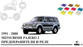 Предохранители Митсубиси Паджеро 2 и реле с описанием и схемами блоков и их расположением.