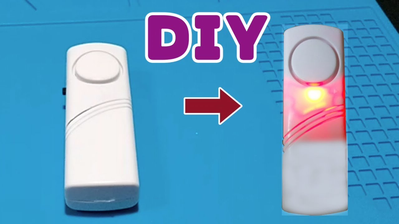 Diy ヒットセンサー用 ダイソー防犯ブザーにled取り付け光るようにする 100均 釣り自作 V Youtube