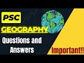 PSC KERALA||GEOGRAPHY||Questions||Answers|2026