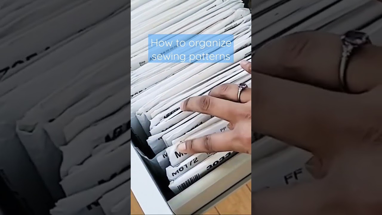 How to organize sewing patterns