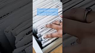 How to organize sewing patterns