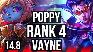 POPPY vs VAYNE (TOP) | Rank 2 Poppy, Rank 4, 10k comeback, 7/2/13 | KR Challenger | 14.8