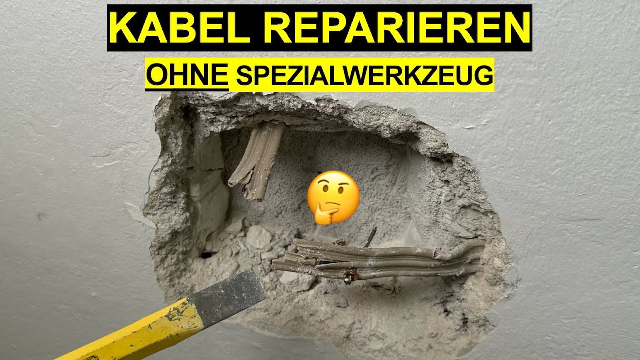 Elektrokabel angebohrt? So reparierst du’s fachmännisch – ohne Presszange in 10 Min!