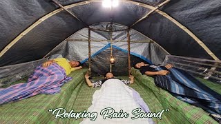 camping in heavy rain overnight overnight in a warm bamboo cabin, relaxing rain sound by TWO ADVENTURERS 528,220 views 4 months ago 48 minutes