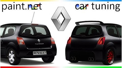 Renault Twingo virtual car tuning with Paint.NET (slideshow)