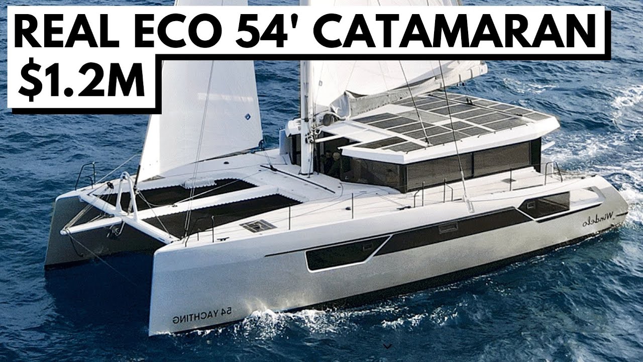WINDELO 54 YACHTING CATAMARAN Electric Hydro Solar Silent Hybrid Performance Yacht Tour