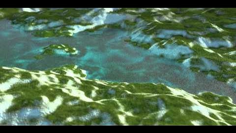 Infinite Terrain #1 - Procedural model and texture with blender and Thea render