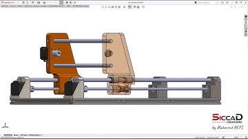 Solidworks Tutorial 63 : CNC Machine Part 23 - X Axis Assembly