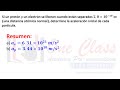 Ejercicio 21.3 Sears y Zemansky. "Ley de Coulomb: Aceleración inicial de protón y electrón"
