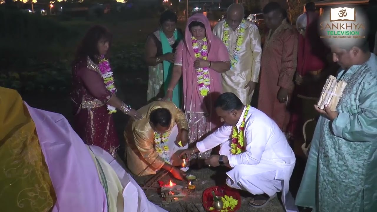 Lighting of Holika at Quinam Road Shiva Mandir