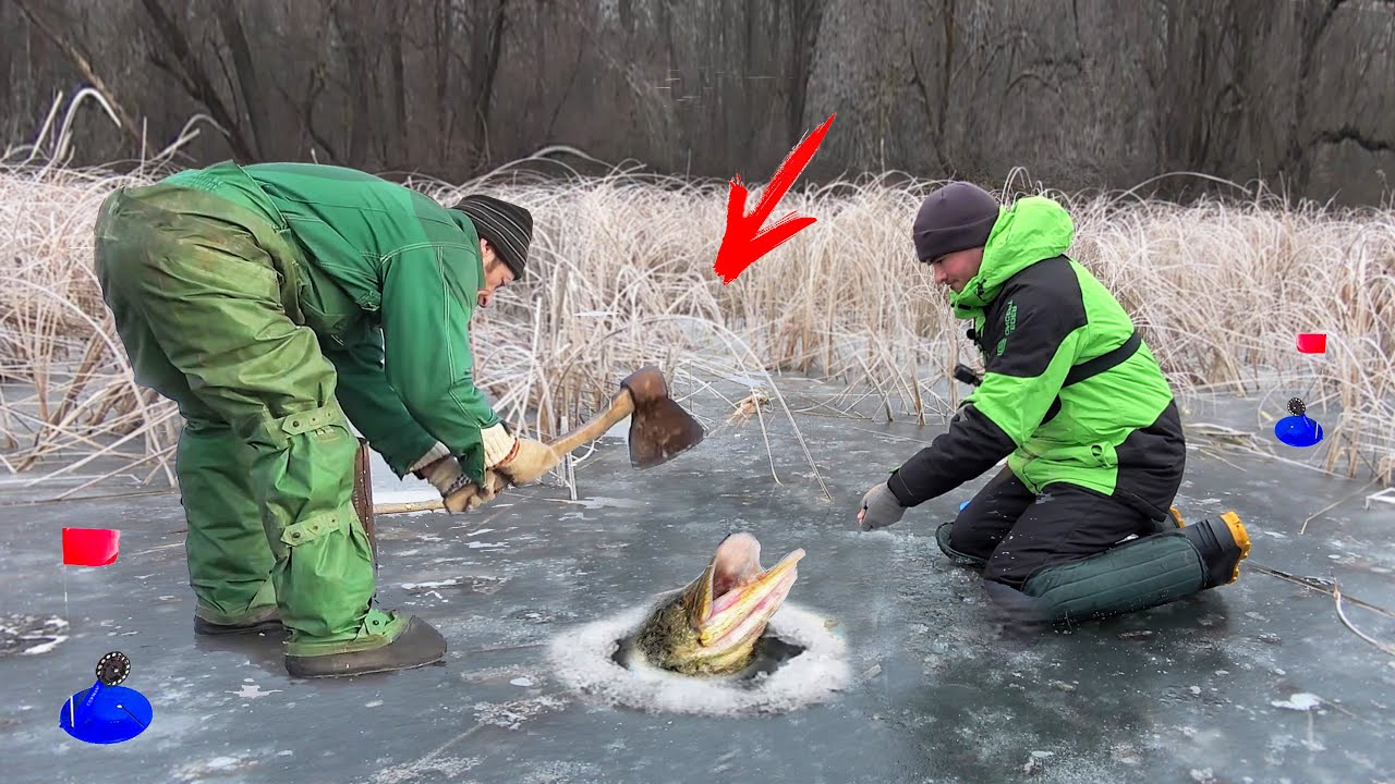 How to Find and Catch Big Pike! Winter Pike Fishing with Tip-Ups