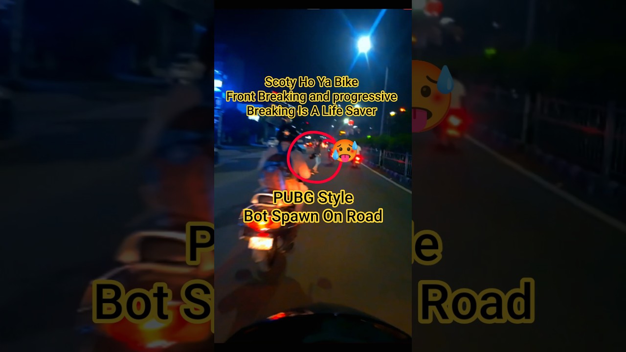 PUBG style Bot Spawn On Road Road Safety Drill | Panic Braking Tips That Can Save Your Life