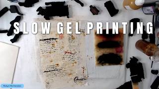 Slow Gel Printing - Eco Staining and Stamping Papers for Gel Printing