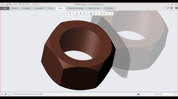 HEX NUT IN CREO PARAMETRIC || PRO/E