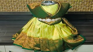 👉#Quick and easy varamahalakshmidevi saree draping#decoration👌|| How to drape saree#🙏