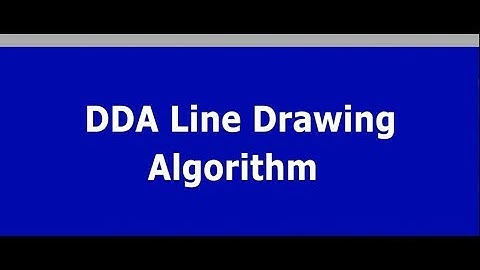 dda line drawing algorithm explanation with example in computer graphics by TECHNOSPARK
