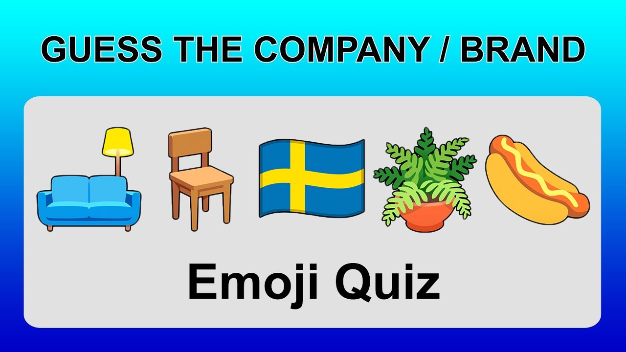 Guess The Company Brand By Emoji Emoji Quiz YouTube Guess The Company Brand By Emoji Emoji Quiz YouTube