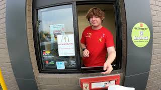 $0.99 Coffee, McDonald's Drive Thru, 5353 Northland Dr NE, Grand Rapids, Michigan, 5 August 2023 NGH