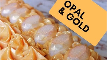 Opal & Gold | Cold Process Soap Making | Artisan Soap Design | Let