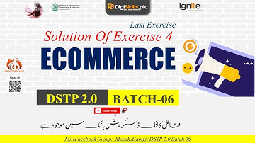 ecommerce exercise 4 batch 6 | dstp 2.0 batch 06 ecommerce exercise 4 solution