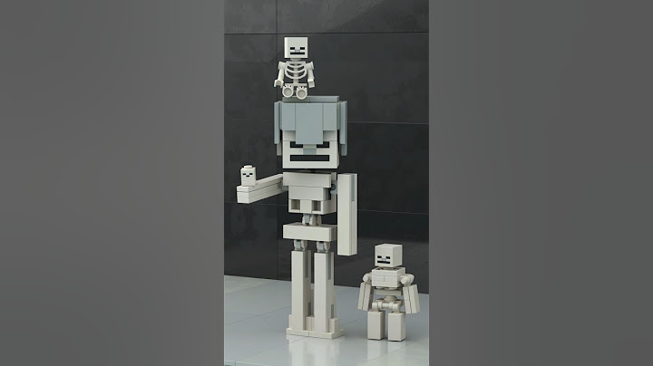 Lego Skeleton - What's your Level 🤔 #lego #minecraft #animation