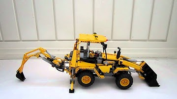 LEGO 8455 Full P/F Backhoe Loader #1