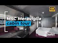 MSC Meraviglia Cabin Tour 12007 and 12009