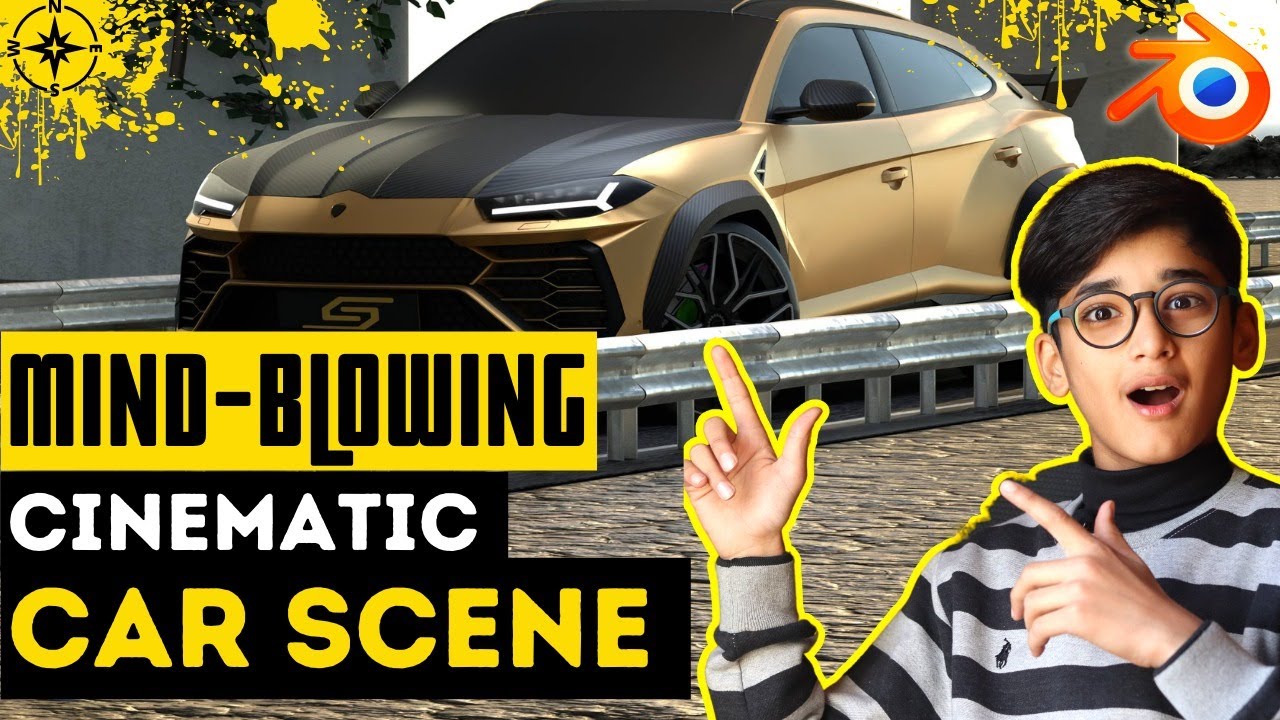 Lamborghini Urus Cinematic Scene in Blender | Blender Tutorials in Hindi and Urdu