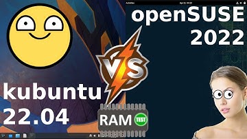 Kubuntu 22.04 vs openSUSE 2022: RAM Usage