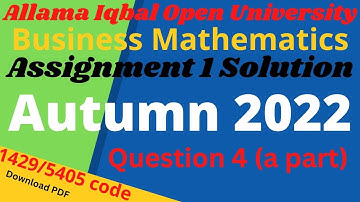 1429 code assignment autumn 2022 question 4 a part | code 1429 assignment autumn 2022-2023