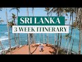 How to travel sri lanka in 2024  ultimate 3 week itinerary 