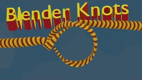 Blender Knot Tutorial