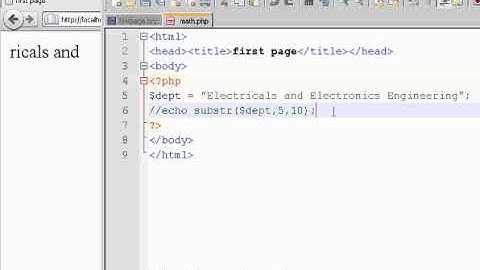 php tutorial in Tamil part - 19 String Function