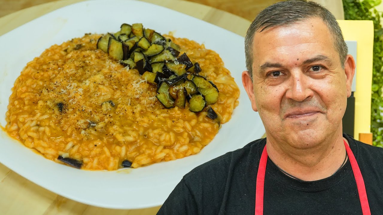RISOTTO ALLE MELANZANE - Ricetta FACILE e GUSTOSA