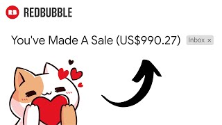 How I Made My Biggest Redbubble SALE | Increase Your Earnings! News
