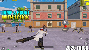 Jump & Prone In One Click | 2025 Trick | #pubgmobile #pubgmnextstarprogram #pubgmobilec9s25