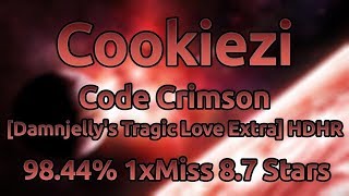 Cookiezi | Shiron - Code Crimson [Damnjelly's Tragic Love Extra] HDHR 98.44% 585/1129x 1xMiss ★8.7
