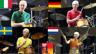 Charlie Watts: National Colors Shirts during the 14on Fire Tour | #therollingstones #charliewatts