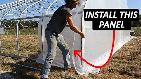 How to Install Greenhouse Plastic Corner Wind Panels