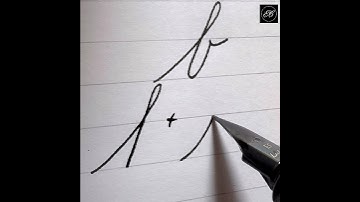 Small b in Cursive | Spencerian Script #spencerian