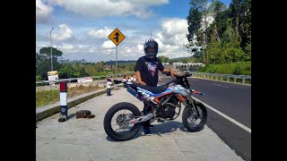 Build a Baby Supermoto with Satria fu 150 / Raider 150 Engine in 10 Minutes