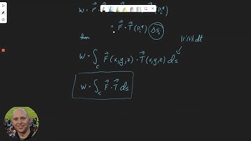 Deriving Line Integrals of Vector Fields - Work