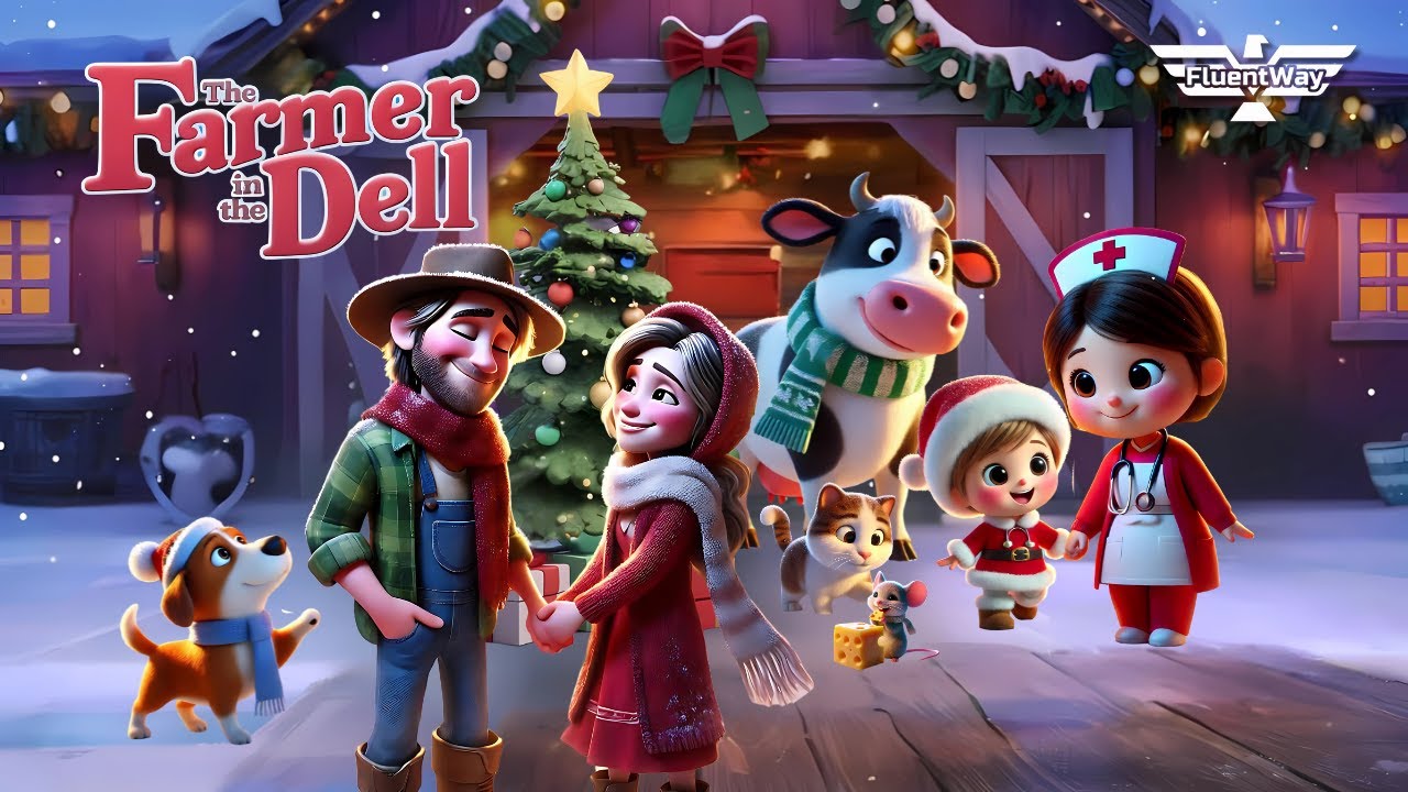 The Farmer in the Dell | Aprenda Inglês com Músicas para Crianças |  Fluent Way Idiomas 🎶